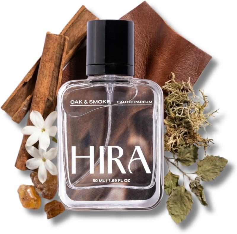 HIRA Oak & Smoke Long Lasting Perfume with Leather & Cardamom Fragrance|Gifts Eau de Parfum  –  50 ml(For Men)