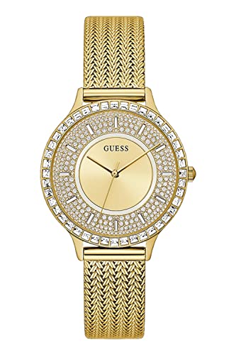 Guess Round 38mm Champagne Dial Analog Women Watch – GW0402L2