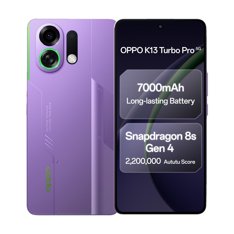 OPPO K13 Turbo Pro 5G (Purple Phantom, 256 GB)(8 GB RAM)