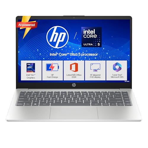 HP Omnibook 3, Snapdragon X Processor, 45 TOPS (16GB LPDDR5x, 512GB SSD) 2K, WUXGA, IPS, 14”/35.6cm, Win 11, Office 24, Silver, 1.4kg, hz0026QU, FHD IR Camera, 42% Lighter mini GaN Charger, AI Laptop