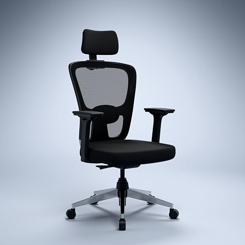 Green Soul Jupiter Superb (2026 Edition) | Ergonomic Mesh Office Chair for Work | 5 Year Warranty | Intelli-Adapt Recline Mechanism | 3D Armrest | Adjustable Lumbar | Black