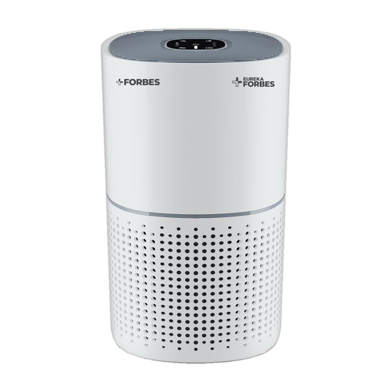 EUREKA FORBES Air Purifier 270 with True HEPA H13 Filter & Surround 360? Air Intake Technology| Removes 99.97% PM2.5, Dust, Allergens, Bacteria & Pollen| 4-Stage Purification| Covers Area up to 365 Sq. Ft.| PM2.5 Colour Indicator | Auto Mode | Filter change indicator | Sleep Mode | Timer Portable Ro