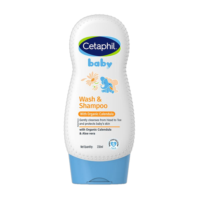 Cetaphil Baby Wash & Shampoo with Organic Calendula(230 ml)