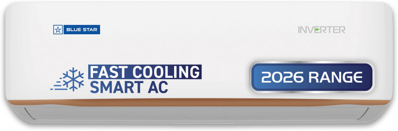 Blue Star 2026 Model 1.5 Ton 4 Star Split Inverter with Wi-fi AC(ID518GNURS, White)