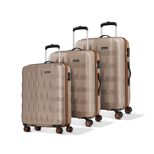 Aristocrat Comet Large Polycarbonate Hard Case 8-Wheel Trolley Bag, Green