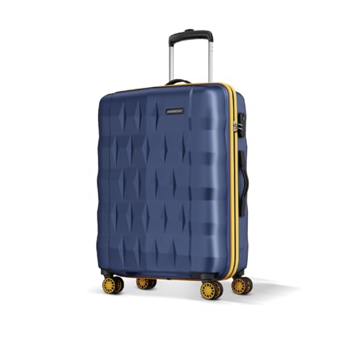 Aristocrat Comet Medium Polycarbonate Case 8-Wheel Trolley Bag, Champagne