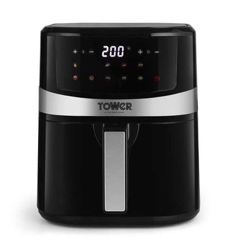 Tower Air Fryer 4.5L Digital 1600W 10 Presets 50-200C Timer Black