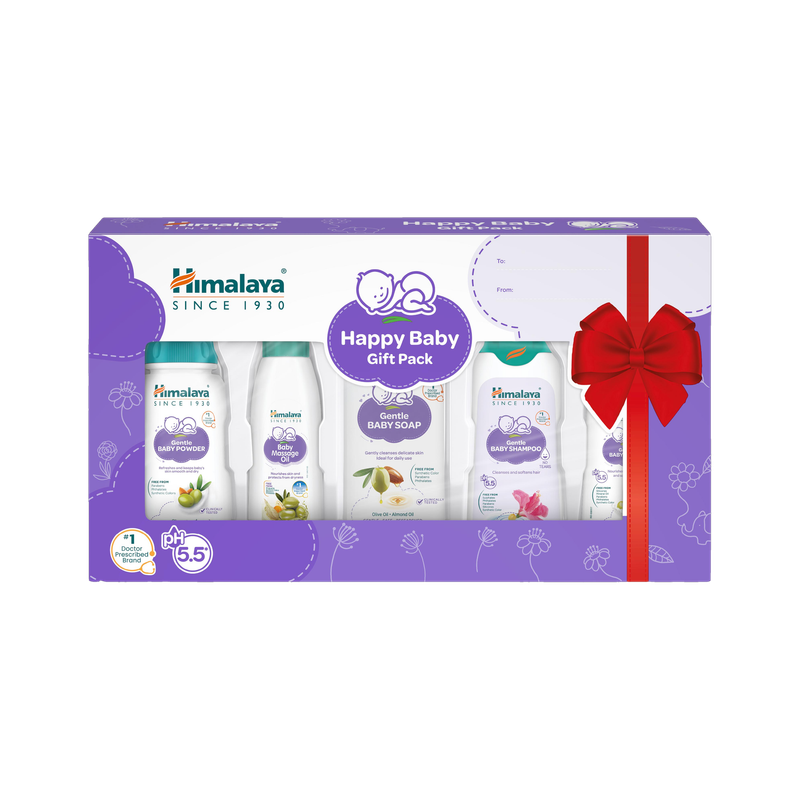 HIMALAYA Happy Baby Gift Pack ( 5 IN 1)(White)
