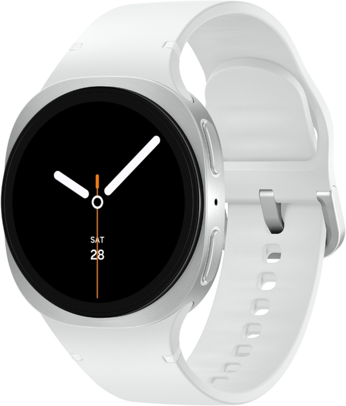 Samsung Galaxy Watch8 (44mm, Bluetooth)(White Strap, Large)