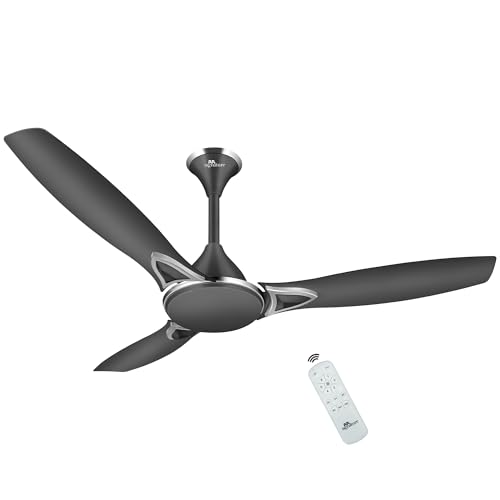 Havells 1200mm Ambrose DX BLDC Motor Ceiling Fan for Home | Remote Controlled, High Air Delivery Fan | 5 Star Rated, Upto 60% Energy Saving| Power: 380 RPM| 2 Year Warranty | (Pack of 1, Brown)