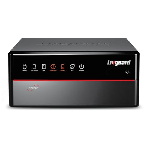 Livguard Neugen 800 VA/12V Pure Sine Wave Inverter with Artificial Intelligence | NUS950 for Homes and Offices | 3 Years Warranty