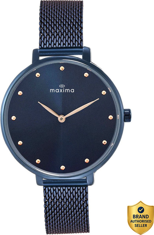 MAXIMA Attivo Blue Collection Attivo Blue Dial Two Hands Fashion Timepiece Elegant Design Analog Watch  – For Women