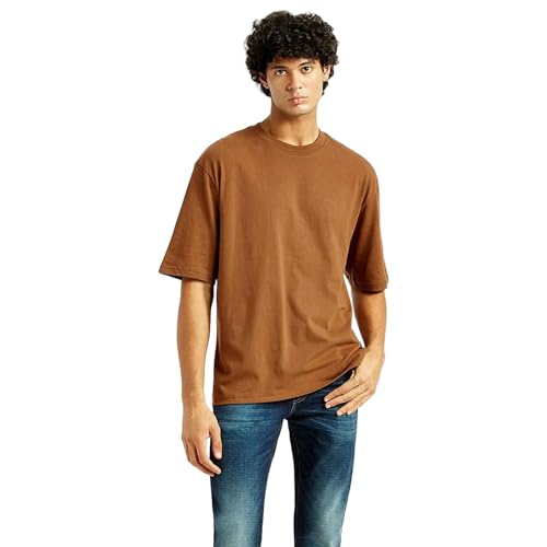 Levi’s Men’s Solid Loose Fit T-Shirt (A7900-0043_Brown