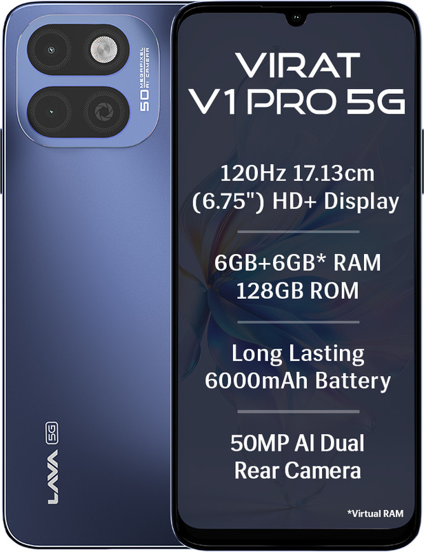 HMD Vibe2 5G (Cosmic Lavender, 128 GB)(4 GB RAM)