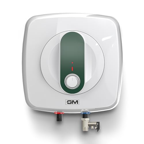 GM Nue+ 6L Water Heater, High-Efficiency Water Geyser – Quick Hot Water, Energy-Saving, Rustproof Body, and Safety Features – Alpine Green
