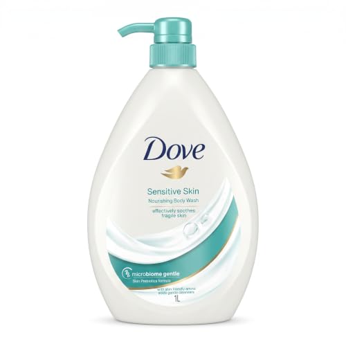 Dove Nourishing Body Wash for Sensitive Skin, 24Hrs Moisture Lock, 1L