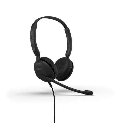 Jabra Evolve 10 Stereo USB-A Headset with Noise-Cancelling Microphone | Wired On-Ear Business Headphones for PC & Laptop | Plug & Play