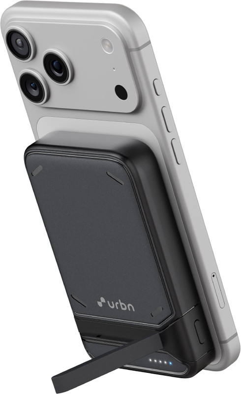 URBN 10000 mAh 22.5 W Wired & Wireless With MagSafe Compact Pocket Size Power Bank(Black, Lithium Polymer, for Mobile, Smartwatch, Earbuds)