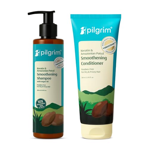 Pilgrim Advanced Patuá & Keratin Smoothing Shampoo And Conditioner, 2 Count