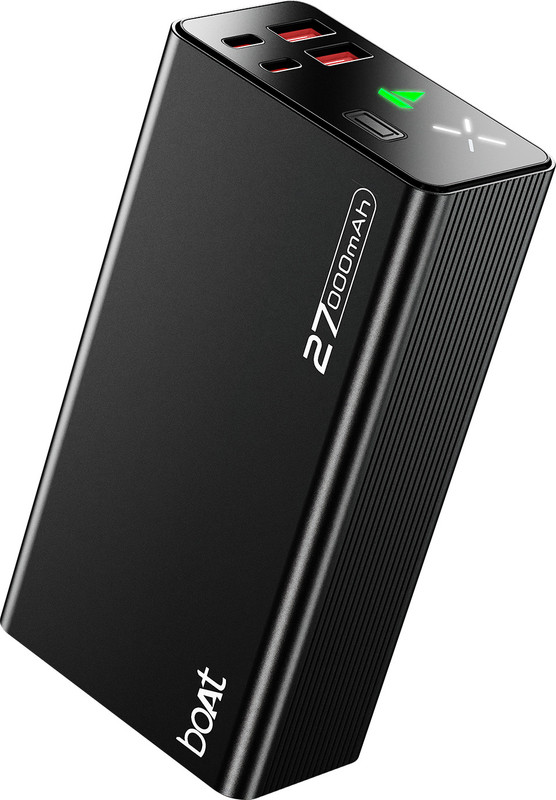 boAt 27000 mAh 22.5 W Power Bank(Onyx Black, Lithium-ion, for Earbuds, Laptop, Mobile, Smartwatch, Speaker, Tablet, Trimmer)