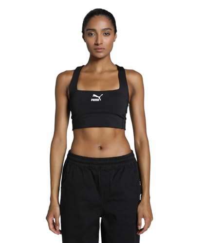 PUMA Women, T7 Crop Top, Black, S, (62421301)