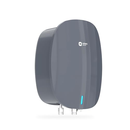 Orient Electric Instaflo Neo Geyser 3 Litre Instant Water Heater| Stainless Steel Tank| Red Dot Design Winner| High-rise Compatible| Shockproof, 6.5 Bar| 6 years tank warranty by Orient |Midnight Grey