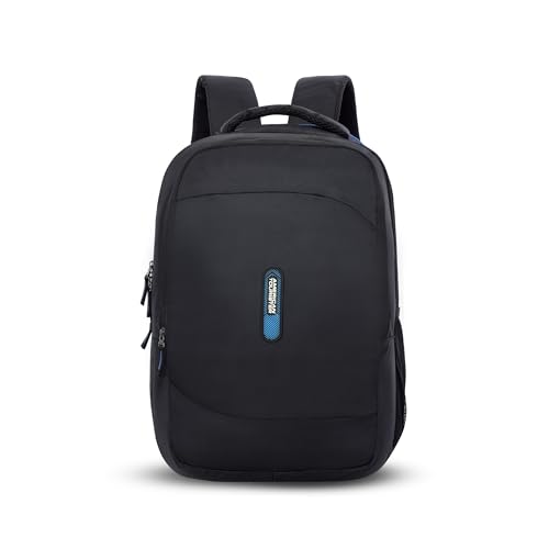 American Tourister Dolph+ 01 | 33L Backpack | 17″ Laptop Bag | 3 Compartments | College & Office Backpack for Men and Women | Black | 1 Year Global Warranty