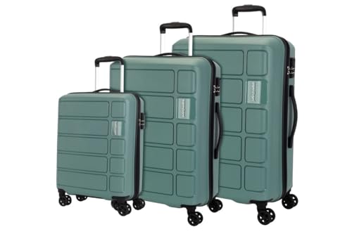 Safari Pentagon Pro 8 Wheels Set of 3, (Cabin + Medium + Large) Trolley Bag, Hard Case Polypropylene, 360º Wheeling Luggage, Suitcase for Travel, Trolley Bags for Travel, Luxury Beige