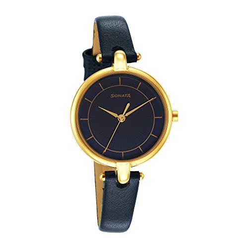 Titan Karishma Quartz Analog With Date Blue Dial Two Toned Silver & Rose Gold Stainless Steel Strap Watch for Men – NT1825KM01