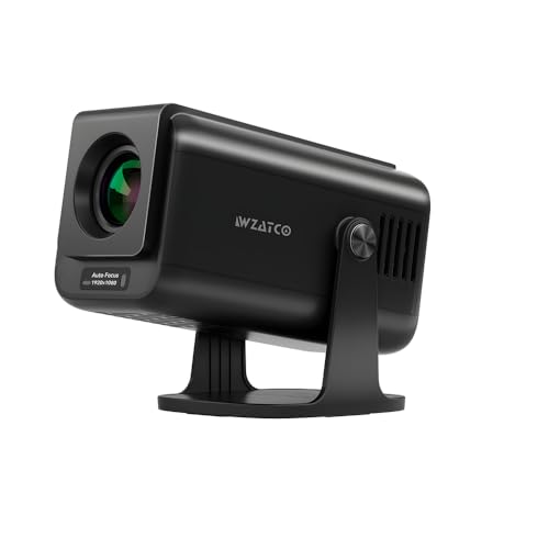 WZATCO Yuva Go Pro Fully Automatic Projector 4k Ultra HD | Native 1080p | Auto Focus | 12000 Lumens | Android 14, Netflix, Prime | ARC-CEC | WiFi 6, Auto 4D Keystone
