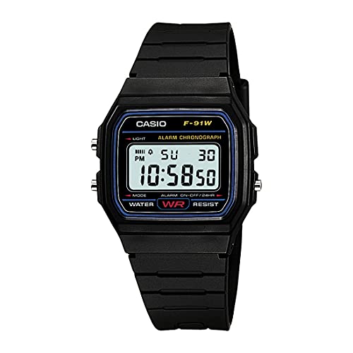 Casio Youth Series Digital Black Dial Unisex Watch – F-91W-1Q(D002)