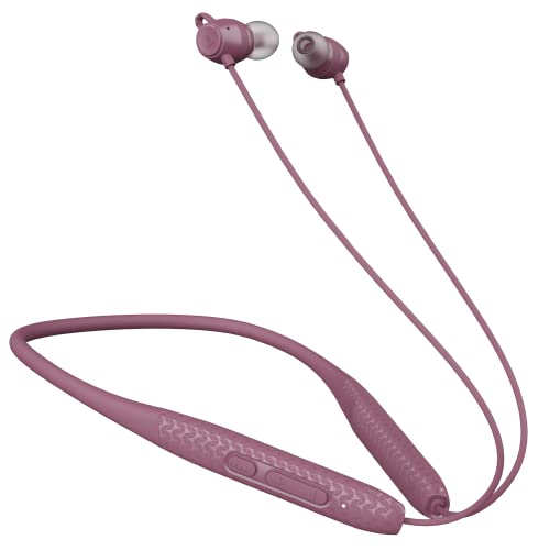 boAt Rockerz 255 Max, 60HRS Playtime, EQ Modes, Power Magnetic Earbuds, Low Latency, ENx Tech, Fast Charge, Textured Finish, Bluetooth Neckband, Wireless with Mic Earphones (Maverick Maroon)