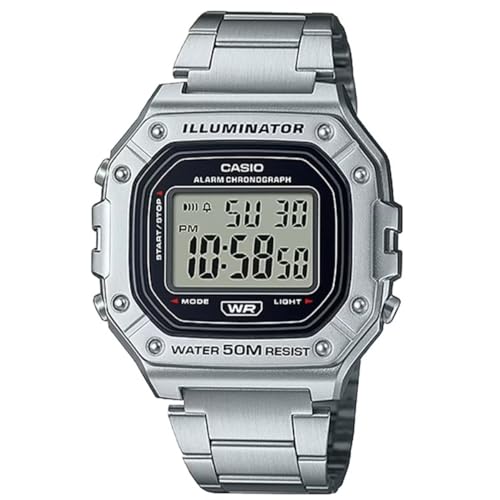 Casio Youth Digital Black Dial Unisex W-218HD-1AVDF (D227)