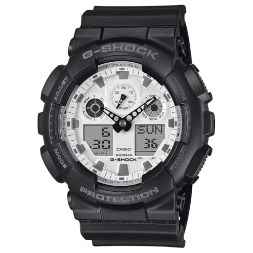 Casio G-Shock GA-100WD-1ADR Analog-Digital White Dial Men (G1635)