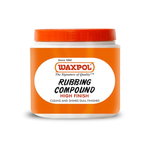 Waxpol Rubbing Compound High Finish 500 g For Removes Deep Scratches, Sandpaper Marks, Swirls & Hologram, Enhances Paint Finish, Silicone-Free