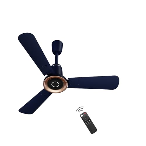 atomberg Studio Nexus Smart 900mm BLDC Ceiling Fan with IoT & Remote Control | 5-star | New Blade Design | High Air Delivery with Moonbeam Light | Newly Launched | 5 Years Warranty (Ritz Blue)
