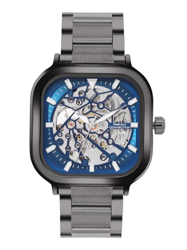 French Connection Blue Skeleton Dial Automatic Watch for Men – FCA27GNM