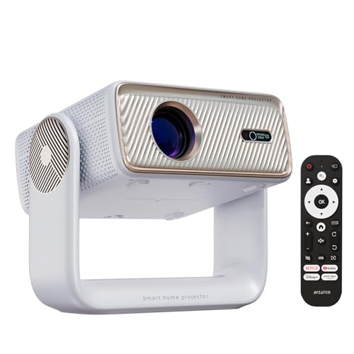 WZATCO Yuva Horizon Google TV Official Netflix Prime | Native 1080P Projector 4K Ultra HD | Fully Automatic | Auto Focus |1500 ANSI | ARC | Sealed Engine | Premium Cinema for Home & Room