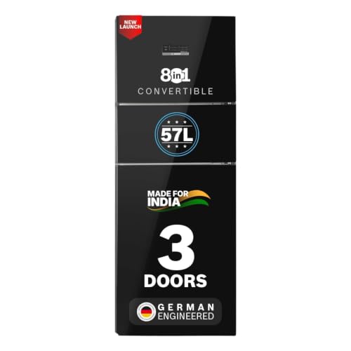 Bosch 335L 3 Star Frost Free Triple Door Maxflex Refrigerator | 8-in-1 Convertible | 57L Extra Flexible Zone | VitaFresh | 18 Hrs Cooling Retention | VarioInverter (CMC36K23VI,Black Pearl,2026 Model)